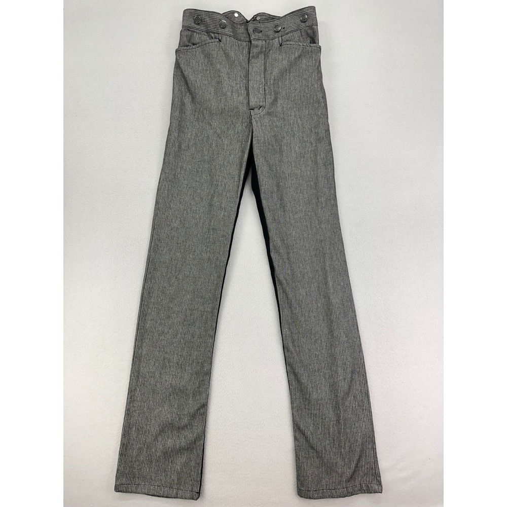 Wah Maker Pants Mens 28 Black Striped Frontier Wear Cowboy‎ Western Rodeo